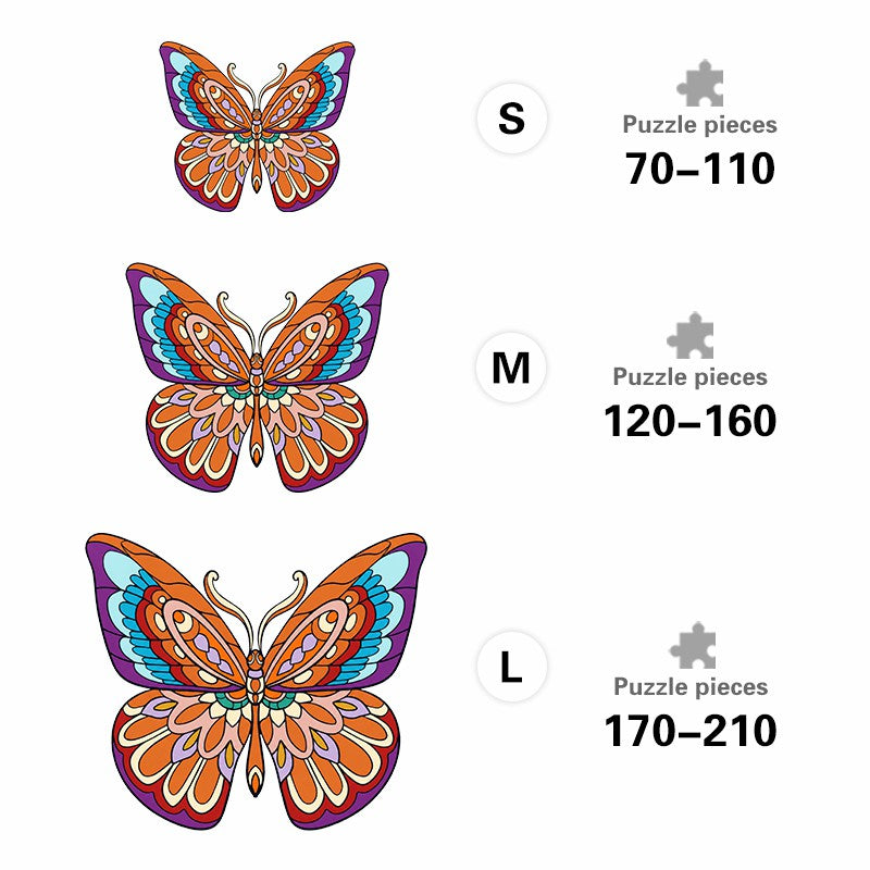 Mandala Butterfly - Wooden Jigsaw Puzzle