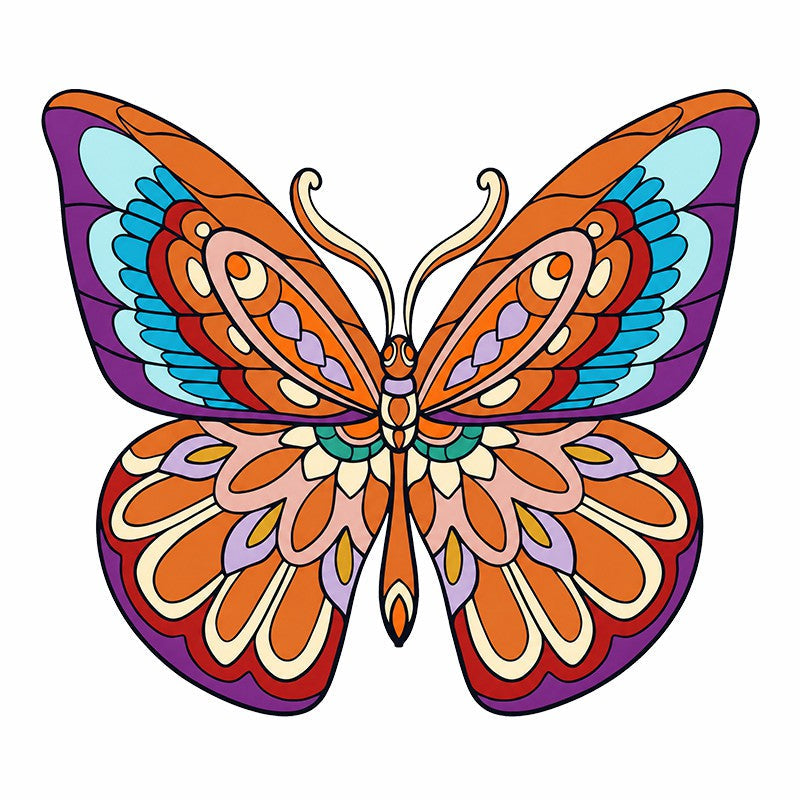 Mandala Butterfly - Wooden Jigsaw Puzzle