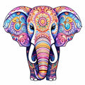 Mandala Elephant - Wooden Jigsaw Puzzle
