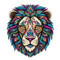 Paisley Lion - Wooden Jigsaw Puzzle