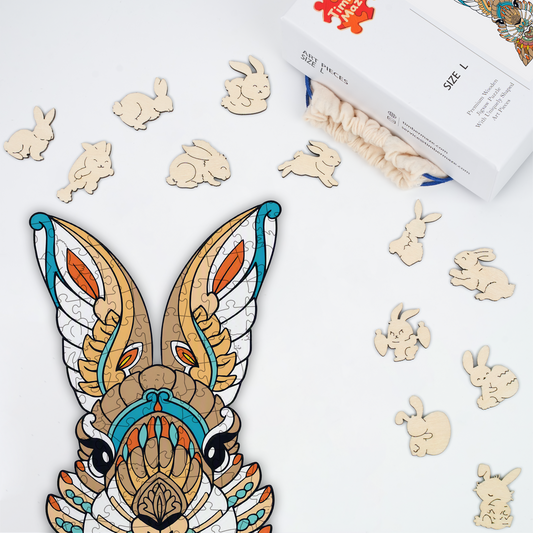 Rabbit Totem - Wooden Jigsaw Puzzle