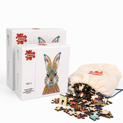Rabbit Totem - Wooden Jigsaw Puzzle