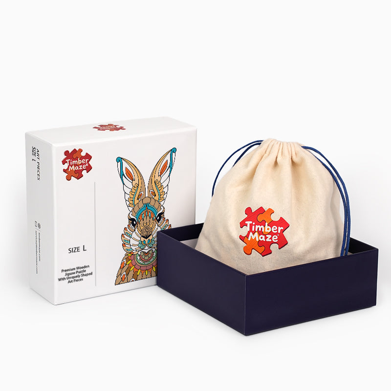 Rabbit Totem - Wooden Jigsaw Puzzle