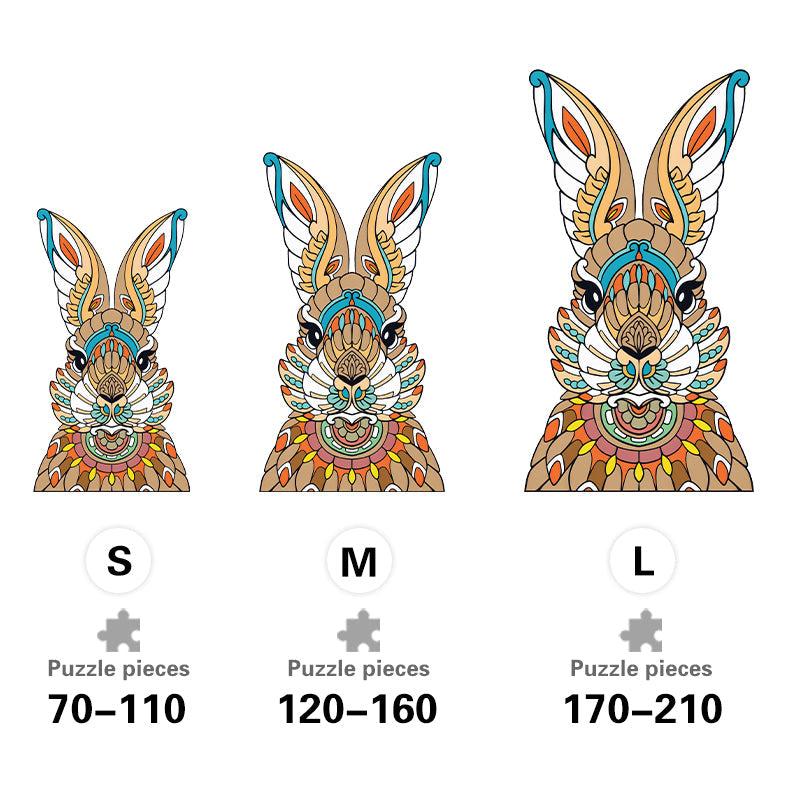 Rabbit Totem - Wooden Jigsaw Puzzle
