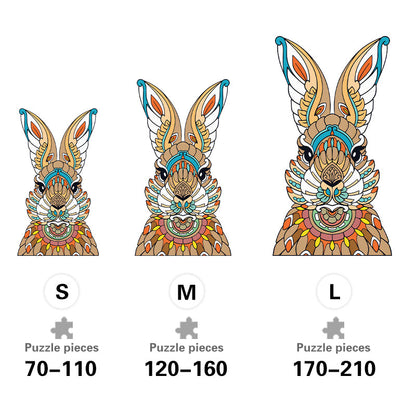 Rabbit Totem - Wooden Jigsaw Puzzle