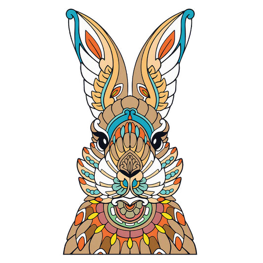 Rabbit Totem - Wooden Jigsaw Puzzle