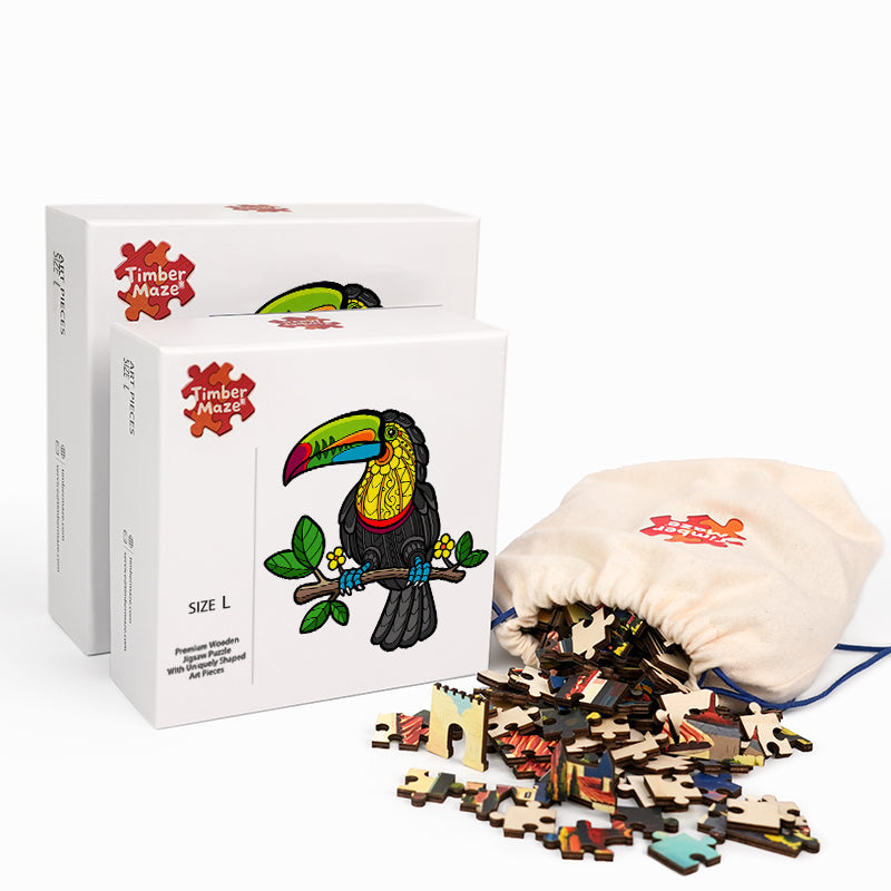 Toucan Branch - Wooden Jigsaw Puzzle
