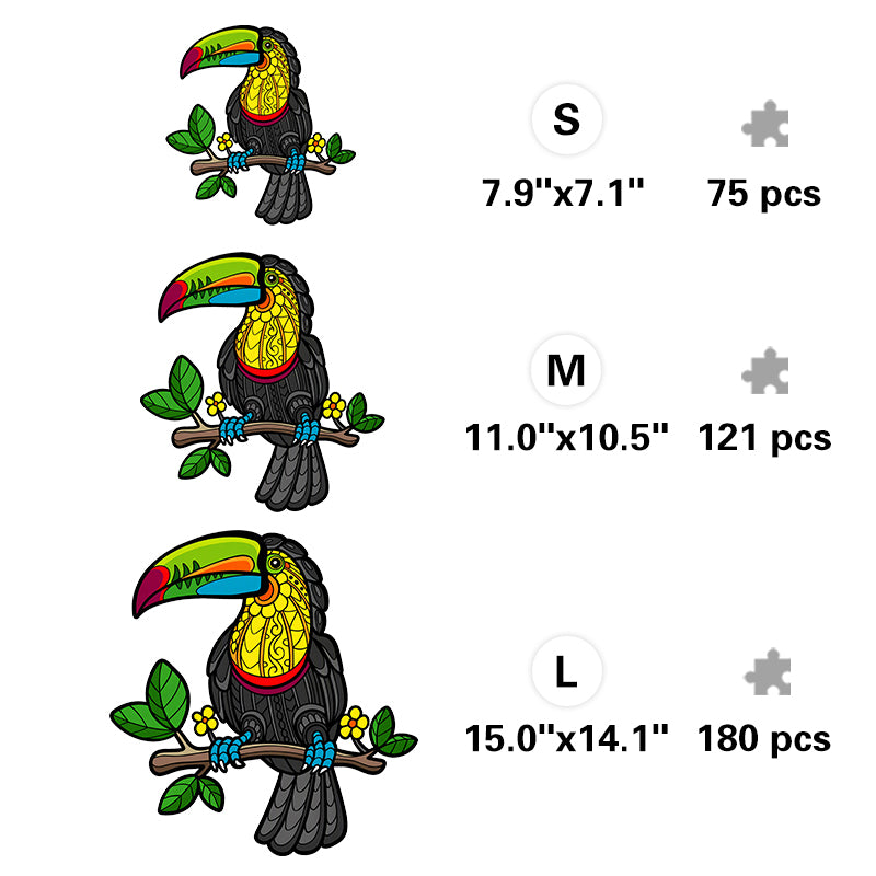 Toucan Branch - Wooden Jigsaw Puzzle