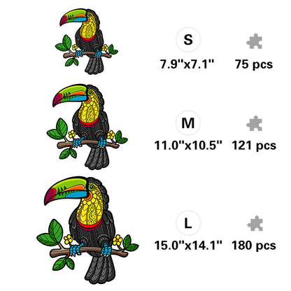 Toucan Branch - Wooden Jigsaw Puzzle