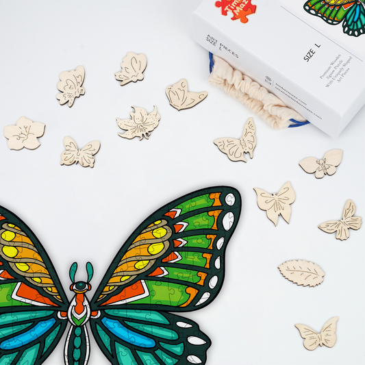 Tropical Butterfly - Wooden Jigsaw Puzzle