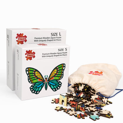Tropical Butterfly - Wooden Jigsaw Puzzle