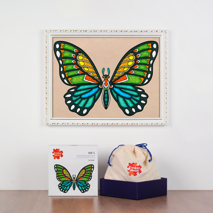 Tropical Butterfly - Wooden Jigsaw Puzzle