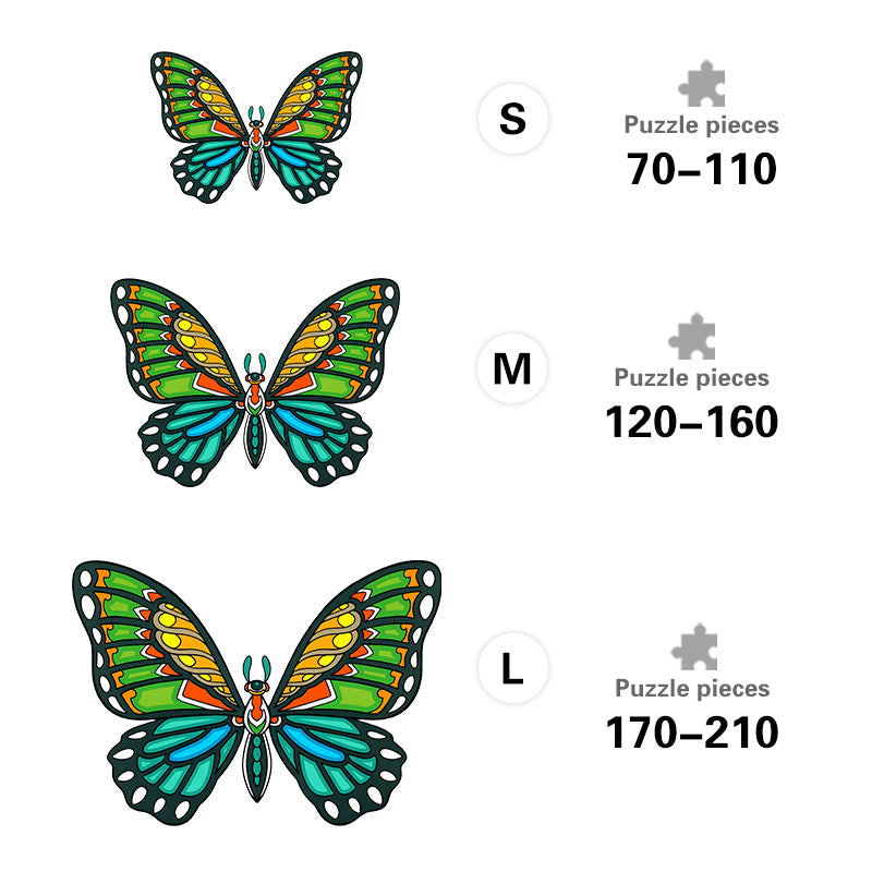 Tropical Butterfly - Wooden Jigsaw Puzzle