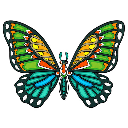 Tropical Butterfly - Wooden Jigsaw Puzzle