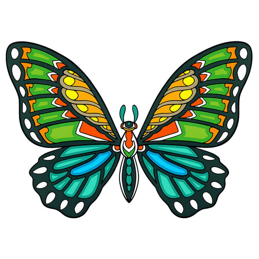Tropical Butterfly - Wooden Jigsaw Puzzle