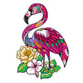 Tropical Flamingo - Wooden Jigsaw Puzzle
