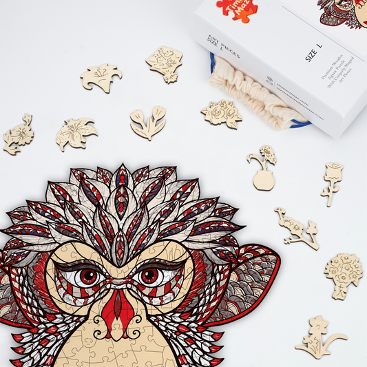 Feathered Monkey - Wooden Jigsaw Puzzle