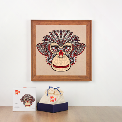 Feathered Monkey - Wooden Jigsaw Puzzle