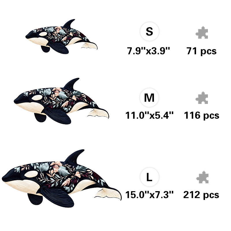 loral Orca Symphony - Wooden Jigsaw Puzzle
