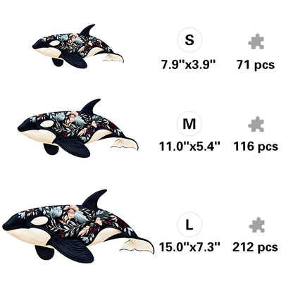 loral Orca Symphony - Wooden Jigsaw Puzzle