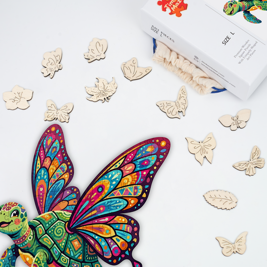 Mariposa Tortuga - Wooden Jigsaw Puzzle