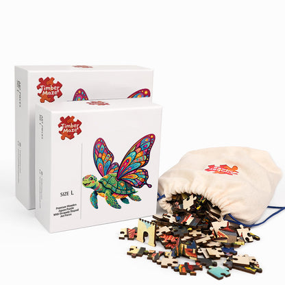 Mariposa Tortuga - Wooden Jigsaw Puzzle