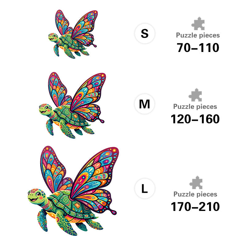 Mariposa Tortuga - Wooden Jigsaw Puzzle