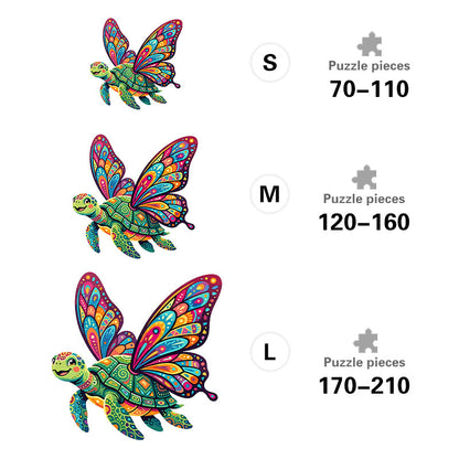 Mariposa Tortuga - Wooden Jigsaw Puzzle