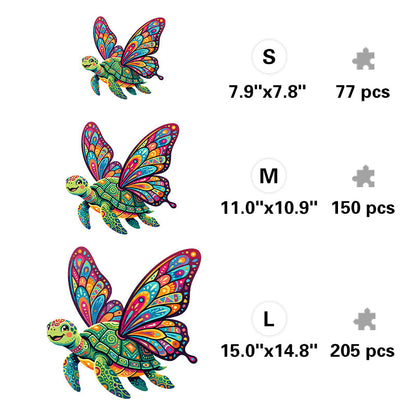 Mariposa Tortuga - Wooden Jigsaw Puzzle