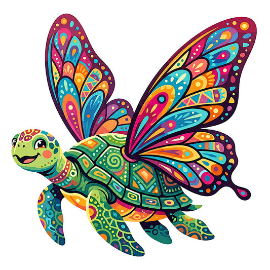 Mariposa Tortuga - Wooden Jigsaw Puzzle