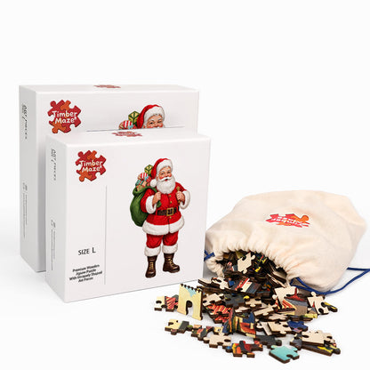Vintage Santa Claus - Wooden Jigsaw Puzzle