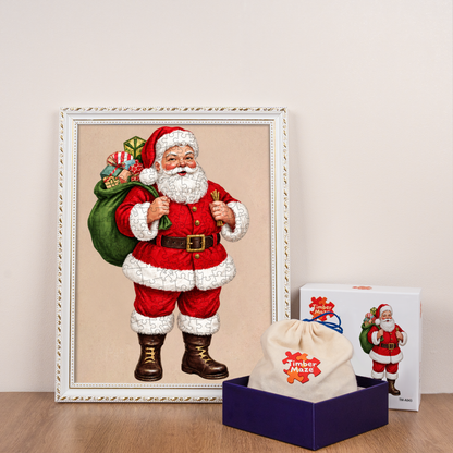Vintage Santa Claus - Wooden Jigsaw Puzzle