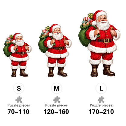 Vintage Santa Claus - Wooden Jigsaw Puzzle