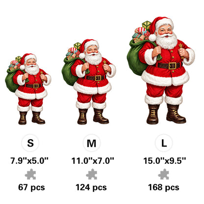 Vintage Santa Claus - Wooden Jigsaw Puzzle