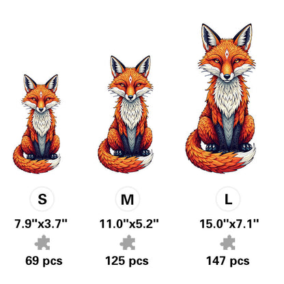 The Gilded Fox - Wooden Jigsaw Puzzle