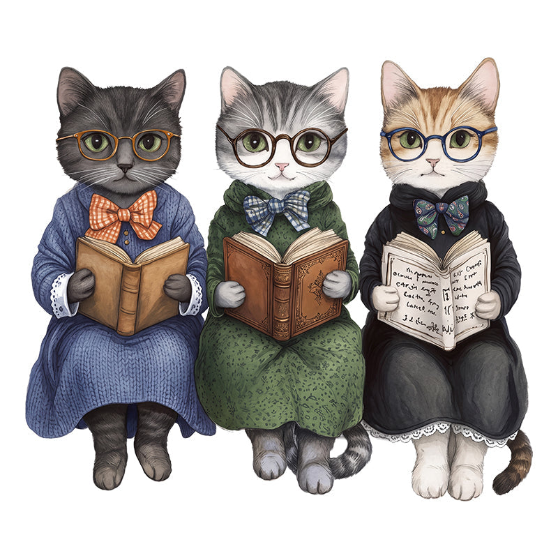 Literary Cats - Wooden Jigsaw Puzzle