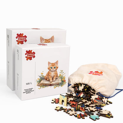 Storybook Kitten - Wooden Jigsaw Puzzle