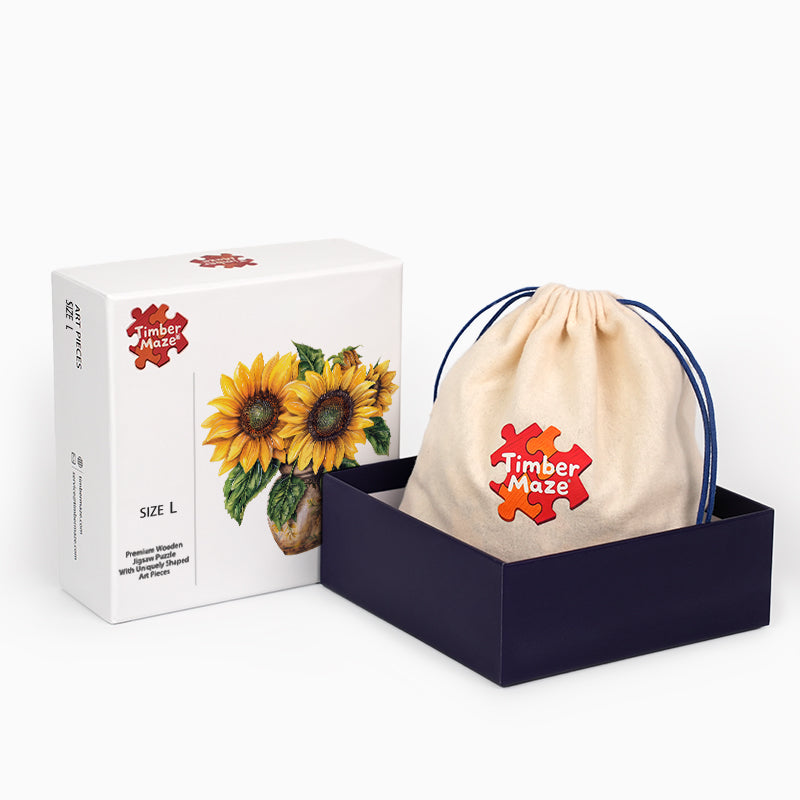 Sunflower Vase - Wooden Jigsaw Puzzle
