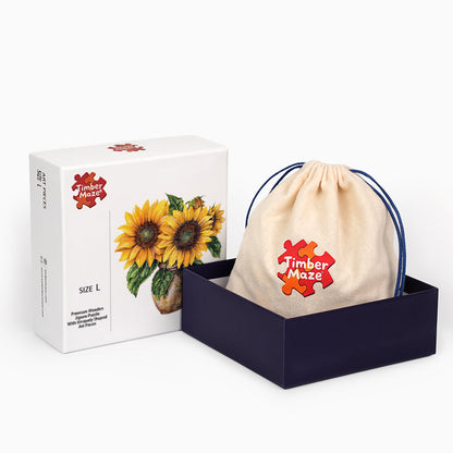 Sunflower Vase - Wooden Jigsaw Puzzle