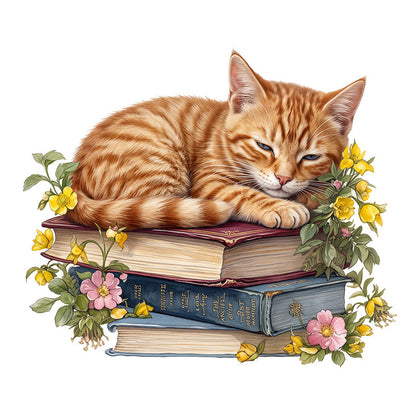 Tomes & Tabby - Wooden Jigsaw Puzzle