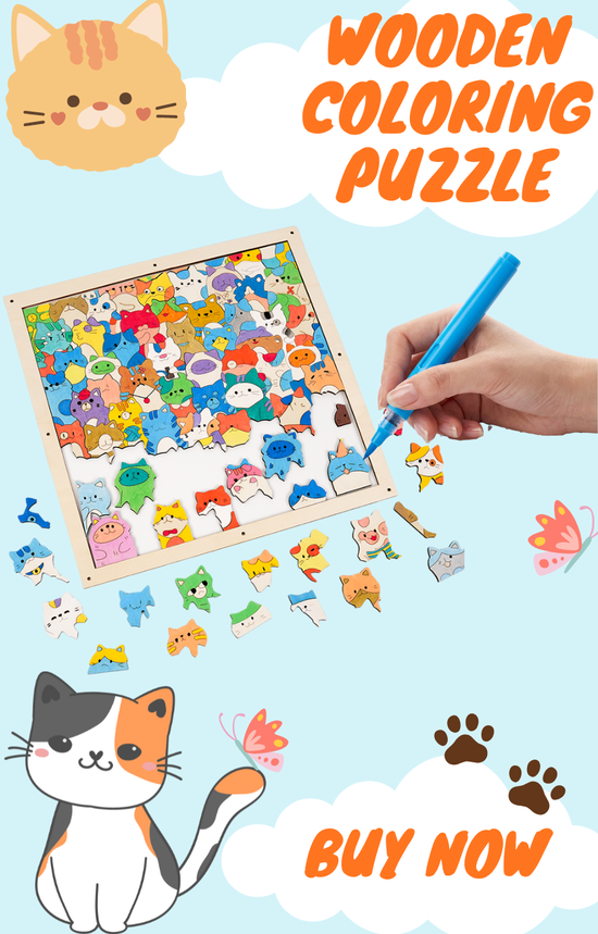 Wooden Coloring Puzzle – Timber maze®