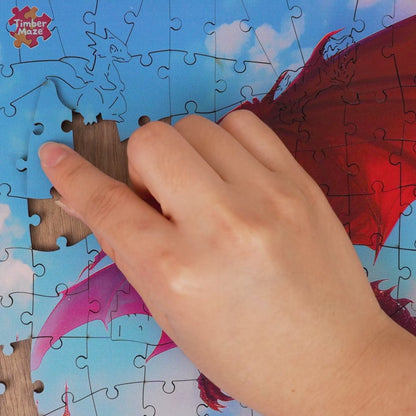 Dragon's Castle - Wooden Jigsaw Puzzle